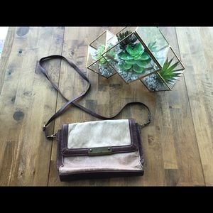 The Sak | Mixed Brown Leather Crossbody Bag